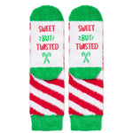 HAPPYPOP Candy Cane Socks Kids Boys Girls - Candy Cane Stockings Stuffers, Kids Christmas Gifts Xmas Socks 7-9 Years Old