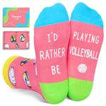 Volleyball Gifts For Girls Team - Gifts For Volleyball Lovers Players Girls, Pink Volleyball Socks Girls, Volleyball Stocking Stuffers