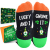 HAPPYPOP St. Patrick's Day Socks for Boy Girls - Shamrock Socks, Lucky Squad Green Socks, St Patricks Day Gifts