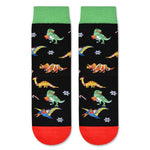 Christmas Gifts Stocking Socks For Boys Girls - Treerex Black Socks For Kids 2-3 Year Old