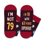 79th Years Old Birthday Gifts for Men - Socks for 79 Year Olds, Gift Ideas for 79 Year Old Man Woman, 79th Birthday Socks