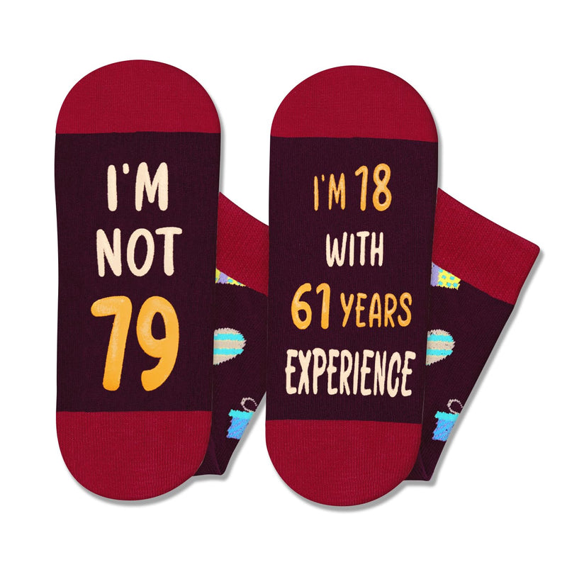 79th Years Old Birthday Gifts for Men - Socks for 79 Year Olds, Gift Ideas for 79 Year Old Man Woman, 79th Birthday Socks