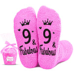 9th Birthday Gifts Ideas for Girls - Socks for Kids Age 9, Gifts for Nine Year Old Girls, Presents for 9 Year Old Girls