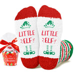 HAPPYPOP Cupcake Christmas Socks for 4-6 Years Old Kids - Christmas Gifts Stocking Socks for Boys Girls, Little Elf Stockings