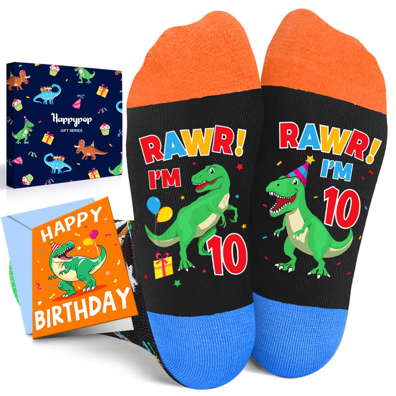 10th Birthday Gifts Ideas Socks - Ten Year Old Gifts for Kids, Gifts for Tween Boys Girls Age 10, Birthday Gift Box with Greeting Card