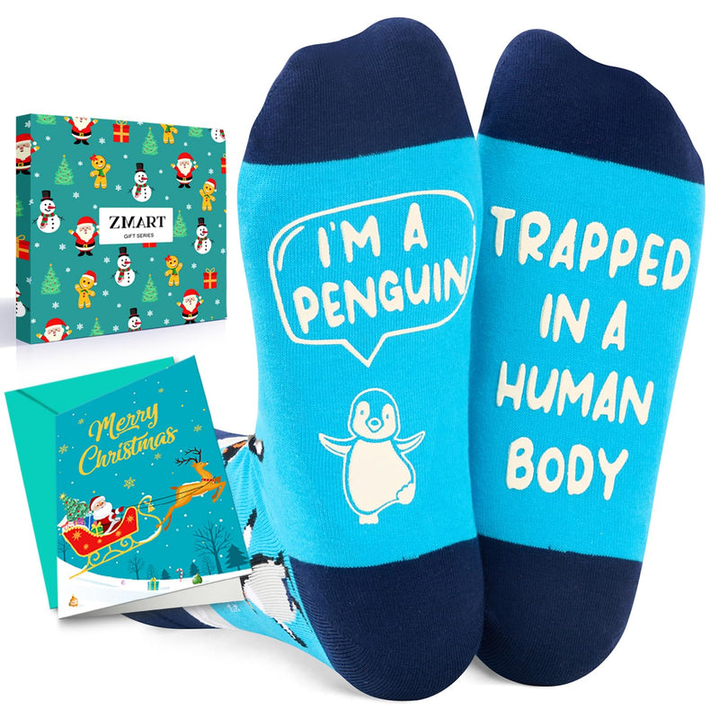 Animal Socks for Men - Shark Gifts Penguin Socks, Squirrel Sloth Panda Socks for Women Girls