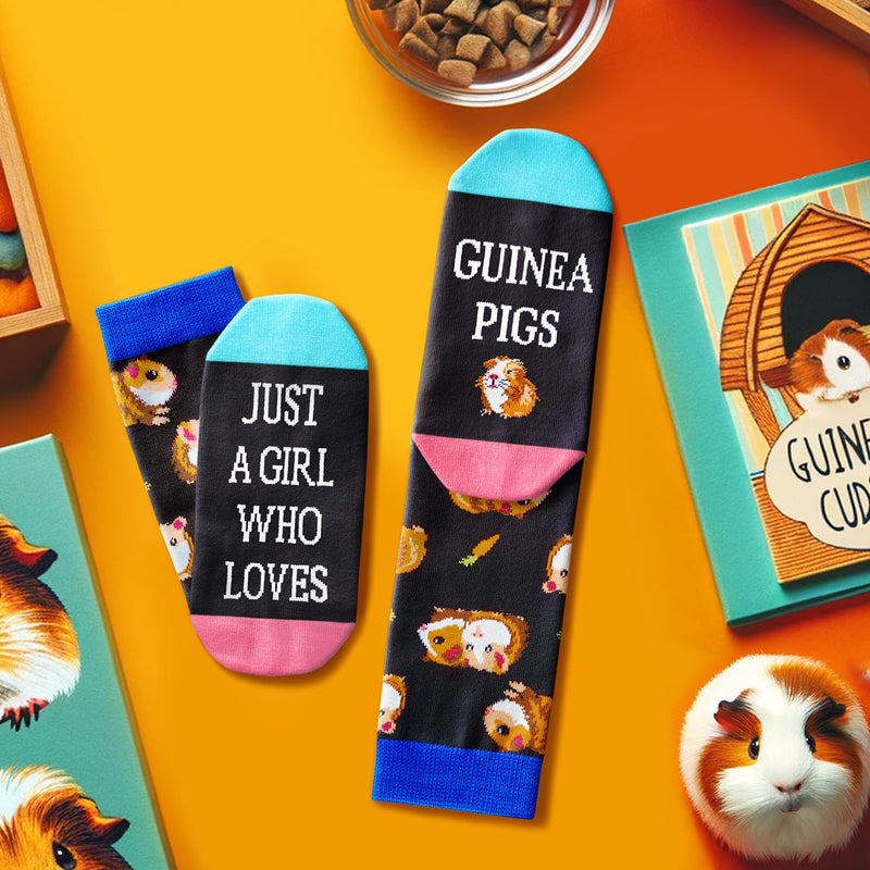 Guinea Pig Gifts for Guinea Pig Lovers - Funny Guinea Pig Socks for Women, Funny Guinea Pig Gifts for Teen Girls