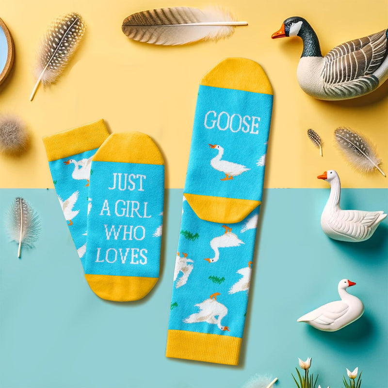 Goose Gifts Stocking Socks For Men Women - Goose Socks Xmas Stocking Stuffers For Mom Dad