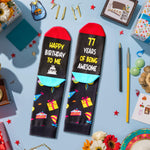 77th Birthday Gifts Ideas for Men - Socks for Older Men over 77, Best Gifts for 77 Year Old, Old Man Gifts for Men