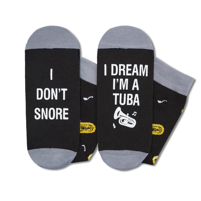 HAPPYPOP Tuba Gifts for Men Women - Tuba Socks for Tuba Player, Tubaist Gifts Music Gifts Teens