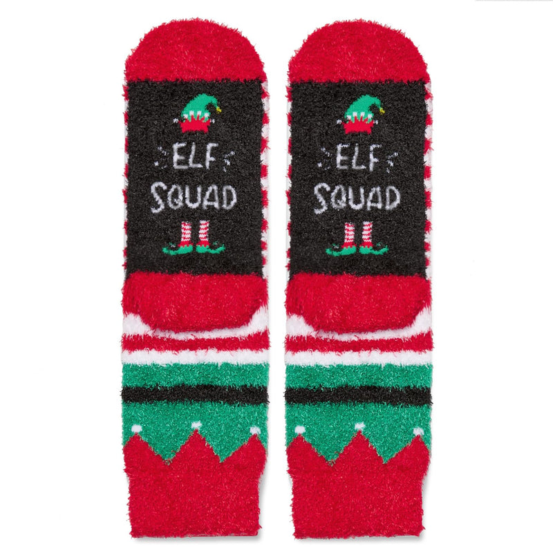 Christmas Gifts Stocking Socks for 7-9 years old Kids - Little Elf Secret Santa Socks With Greeting Card