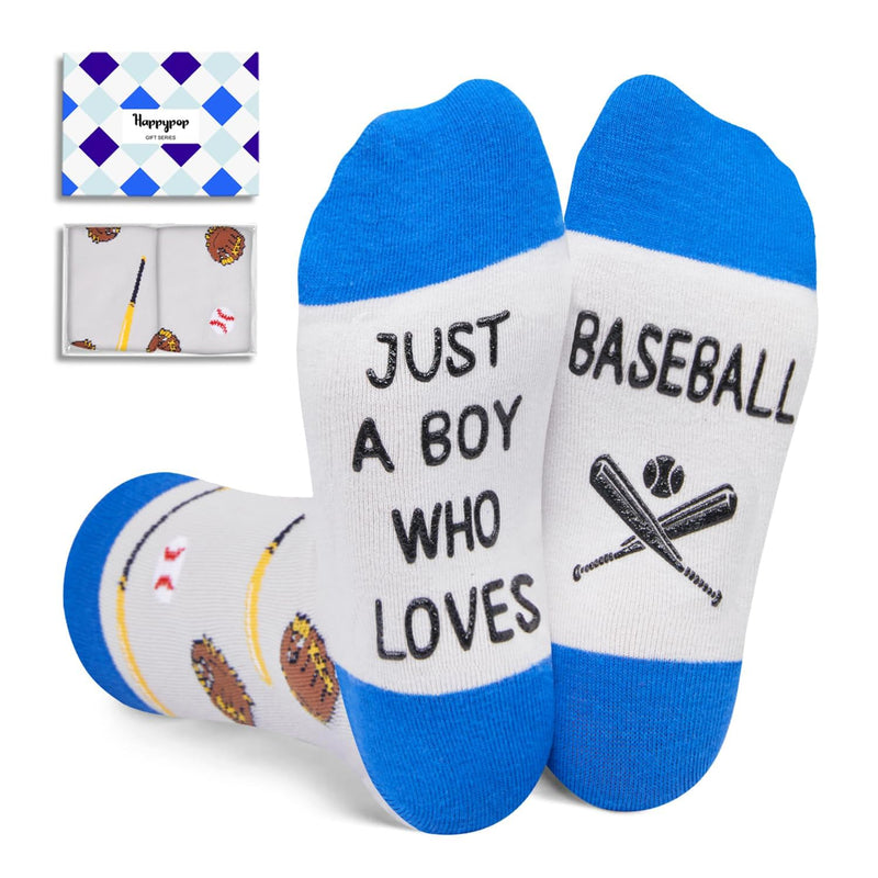 4th-6th Birthday Gift Ideas for Boys - Kids Novelty Socks, Baseball Gifts for 4-6 Years Boys Kids