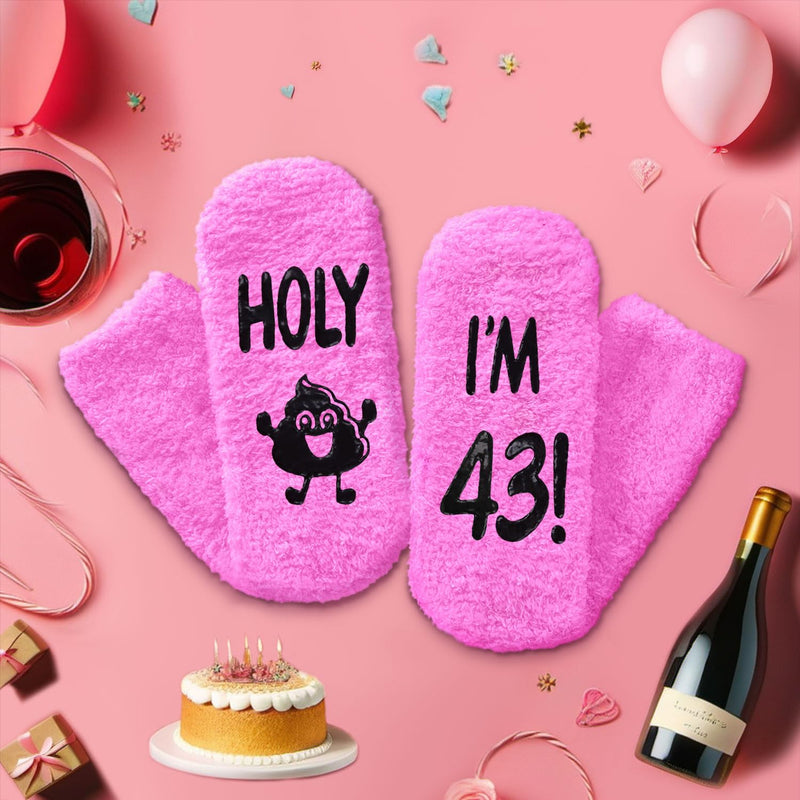 43rd Birthday Gifts for Women - Socks for 43 Year Olds, Best Gifts for 43 Year Old Middle Aged Woman, Gift Ideas for 43 Year Olds