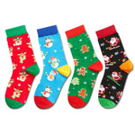 Christmas Gifts Stocking Socks for Kids - Santa Reindeer Gifts for Boy Girl with Greeting Card 4-6 Years