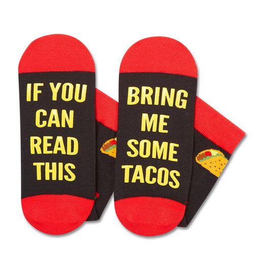 HAPPYPOP Taco Socks For Men - Funny Taco Gifts Mexican Dad, Food Socks Men, Bring Me Tacos, Mexican Socks