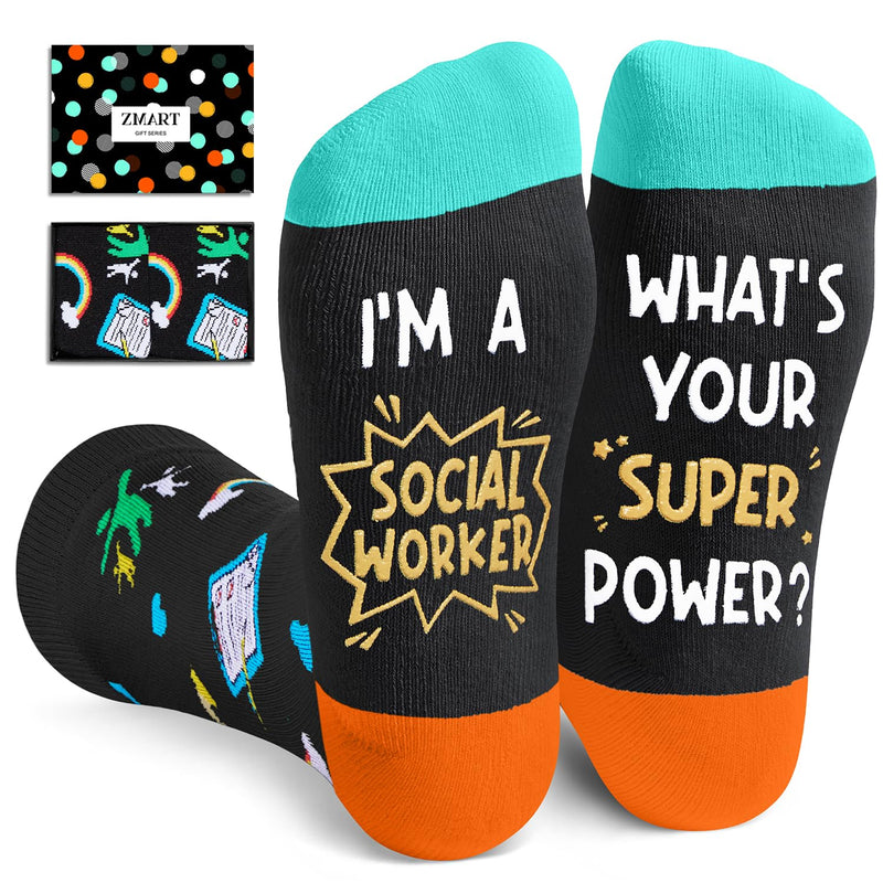 Social Worker Socks for Women Men, Social Worker Gifts, Volunteer Appreciation Gifts School Social Worker Gifts For Office