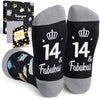 14th Birthday Gifts Ideas Socks - 14 Year old Boy Girl Gifts, Happy Birthday Gifts for 14 Years