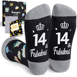 14th Birthday Gifts Ideas Socks - 14 Year old Boy Girl Gifts, Happy Birthday Gifts for 14 Years