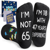 65th Years Old Birthday Gifts for Men - Socks for 65 Year Olds, Gift Ideas for 65 Year Old Man Woman, 65th Birthday Gifts