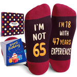 65th Years Old Birthday Gifts for Men - Socks for 65 Year Olds, Gift Ideas for 65 Year Old Man Woman, 65th Birthday Socks