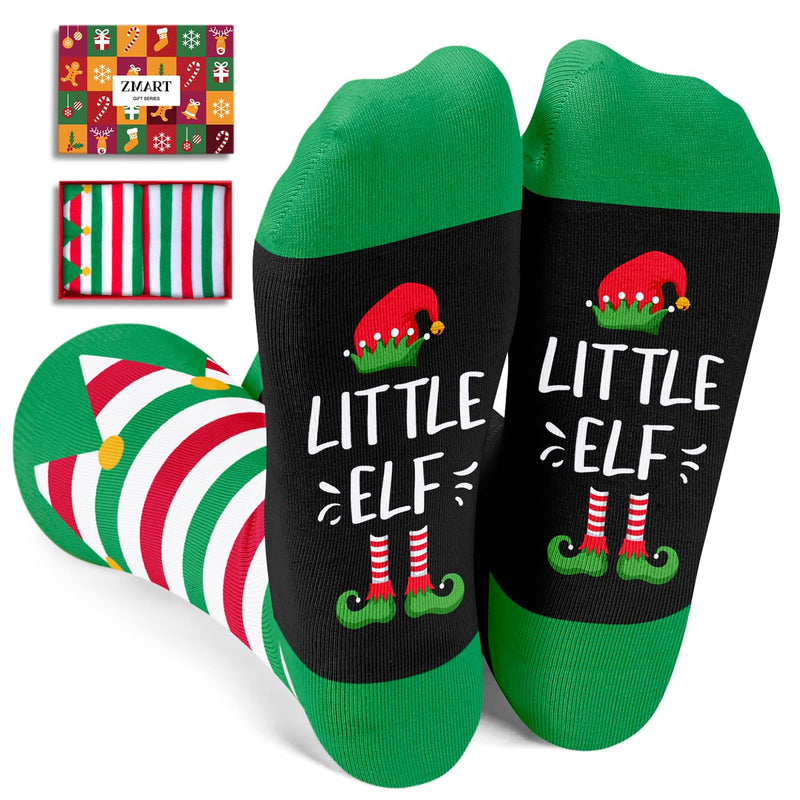 Christmas Gifts Stocking Socks For Boys Girls - Secret Santa Socks Elf Socks For Kids