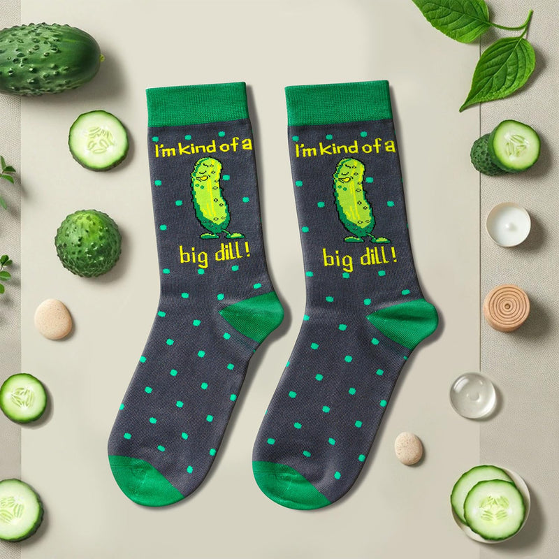 Funny Gifts For Men Dad Friends, Fun Pickle Gifts Pickle Socks Pun Socks