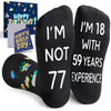 77th Birthday Gifts for Men - Socks for 77 Year Old Woman, 77 Birthday Gifts for 77 Year Old Elderly Man