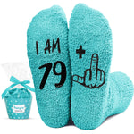 80th Birthday Gift ideas for Women - Socks for 80 Year Old Elderly Women, Gifts for Women in Their 80s