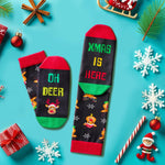 Christmas Gifts Ideas Stocking Socks - Holiday Socks Reindeer Socks, Secret Santa Gifts Christmas Gifts Stocking Stuffers