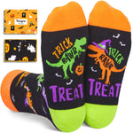 Halloween Socks Spooky Gifts For Boys Girls - Halloween Gifts for Kids 2-12 Years Old Dinosaur Gifts, Horror Socks