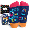 20th Birthday Gifts Socks Ideas - Gifts for 20 Years Old Women Men Female Male, Best Gifts for 20 Years Old Male Female 2004 Presents