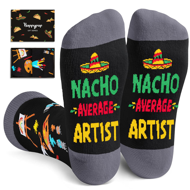 Artist Gifts for Women Men - Artist Socks for Painting Lovers, Cool Gifts Artist Stocking Stuffers, Art Teacher Gifts for Her Him