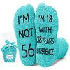 56th Years Old Birthday Gifts for Women - Socks for 56 Year Olds, Gift Ideas for 56 Year Olds, Best Gifts for 56 Year Old Woman