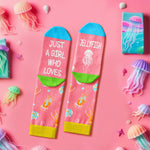 Jellyfish Gifts for Girls Women - Crazy Jellyfish Socks Ocean Gifts, Funny Jellyfish Socks Animal Socks