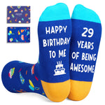 29th Birthday Gifts for 29 Year Old Woman Man, Best Gifts for 29 Year Old Male Female, Birthday Socks