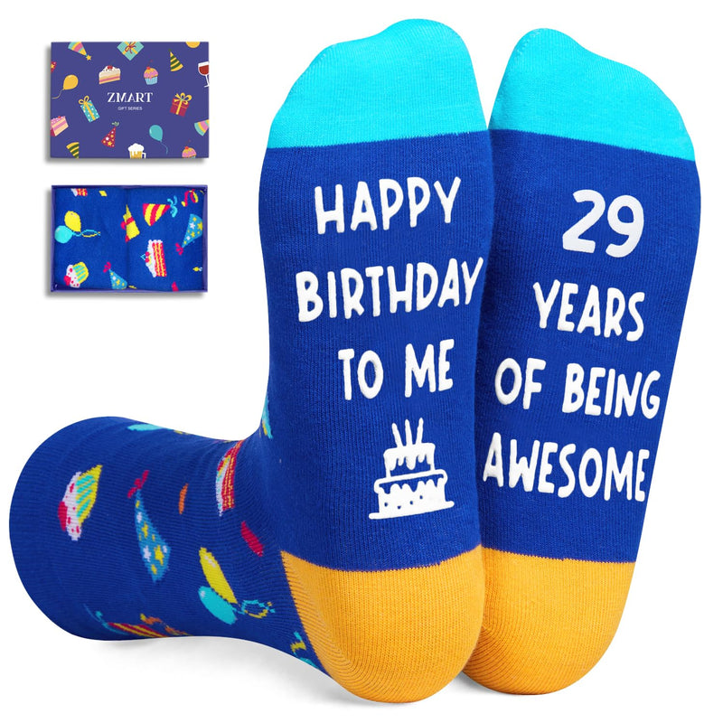 29th Birthday Gifts for 29 Year Old Woman Man, Best Gifts for 29 Year Old Male Female, Birthday Socks