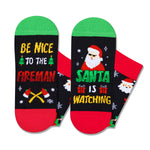 Christmas Gifts Stocking Socks For Men - Secret Santa Socks Xmas Stocking Stuffers For Him Dad Fireman Fire fighter