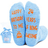 Gifts for 24 Year Old Woman Man Female Male, 24 Year Old Girl Boy Gifts, Birthday Socks for Her Him