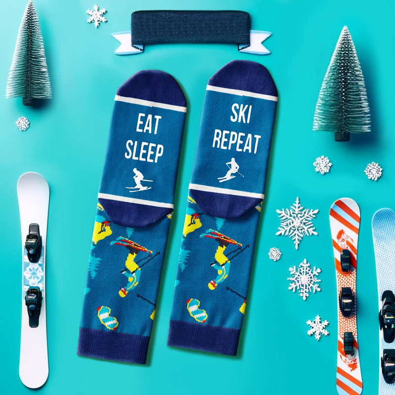 Skiing Gifts For Men Women - Ski Socks Skiing Socks Women Men, Snowboarding Youth Socks, Gifts For Skiers, Ski Gifts