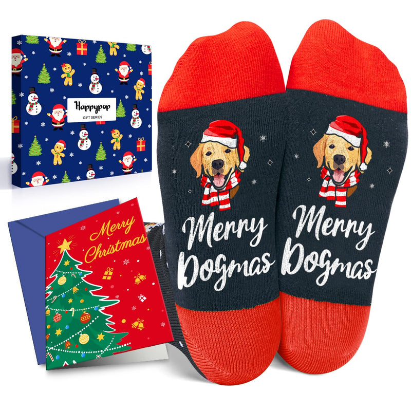 Christmas Dog Gifts Dog Lover Socks - Kids Socks 3-5 Years Old, Dog Stockings Doggie Gifts