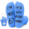 67th Years Old Birthday Gifts - Gifts for Guys in Their 67s, Gift Ideas for 67 Year Old Man Woman, 67th Birthday Socks for Men Women