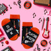 Guitar Gifts for Men Women; Funny Socks Guitar Lovers Gifts 2 Pairs, Music Gifts for Guitar Players Teachers, Heavy Metal Gifts