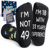 49th Years Old Birthday Gifts for Men - Socks for 49 Year Olds, Gift Ideas for 49 Year Old Man Woman, 49th Birthday Gifts