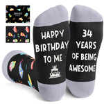 34th Birthday Gifts Ideas for Men - Socks for 34 Year Olds, 34th Birthday Gifts for Him Her, Best Gifts for 34 Year Old Man Woman