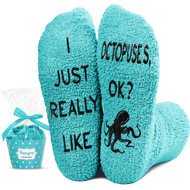 Funny Octopus Gifts Ocean Gifts, Octopus Socks Ocean Socks Crazy Silly Animal Socks for Women Girls