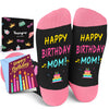 Birthday Gifts for Mom Women - Mother Gifts Mom Gifts, Mother Birthday Gift, Mom Mommy Socks, Happy Birthday Socks With Greeting Card