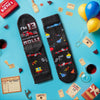 HAPPYPOP 13th Birthday Gifts Ideas for Boys - Socks for Official Teenager Age 13, Birthday Racing Presents with Greeting Card for 13 Year Old