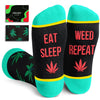 Funny Weed Gift for Men Women Teens - Marijuana Gift, Cannabis 420 Gifts for Stoners, Pot Leaf Gift, Weed Socks, Pot Leaf socks