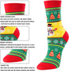 Christmas Gifts Stocking Socks for 10-12 Years Old Kids - Xmas Socks 4 Pack, Stocking Stuffers for Teen Boy Girl