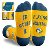 Zmart Gifts For Volleyball Lovers - Volleyball Coach Gifts, Fun Cool Volleyball Socks, Sand Volleyball Socks, Beach Volleyball Socks Stocking Stuffers